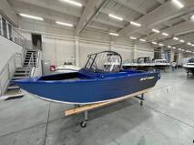 Алюминиевая моторная лодка LORD RIVER REST 42 транец L 510 внутри покраска 5026 металлик