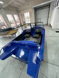 Алюминиевая моторная лодка LORD RIVER REST 42 транец L 510 внутри покраска 5026 металлик