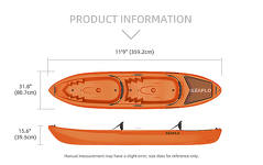 Двухместная байдарка SEAFLO BMA118